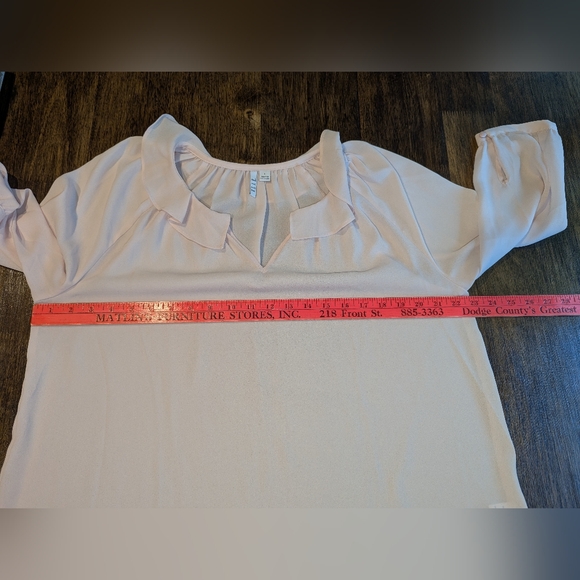 Elle Blush Ruffle Blouse - Picture 7 of 7